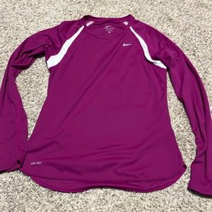 Mike dry fit long sleeve athletic shirt